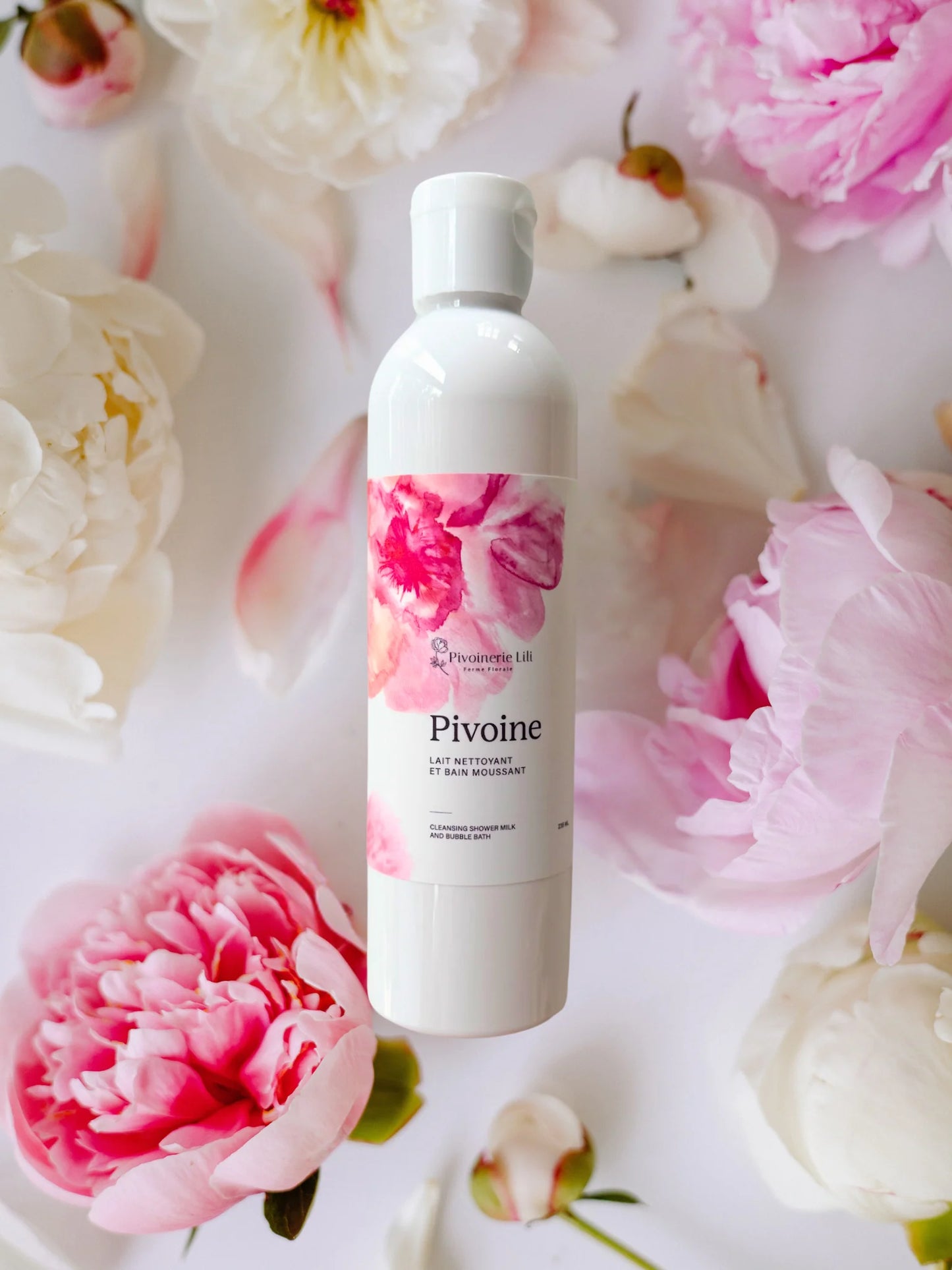 Lait nettoyant et bain moussant - Pivoine